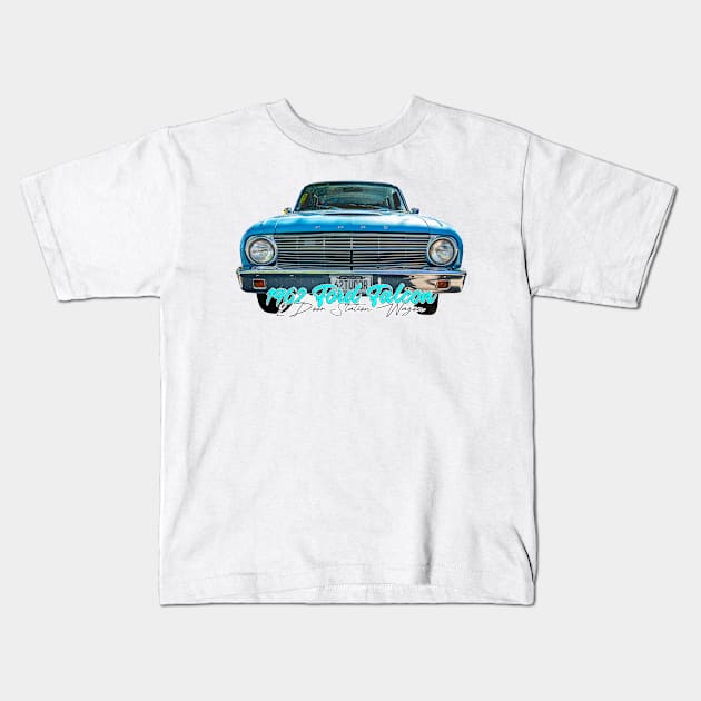 1962 Ford Falcon 2 Door Station Wagon Kids T-Shirt by Gestalt Imagery